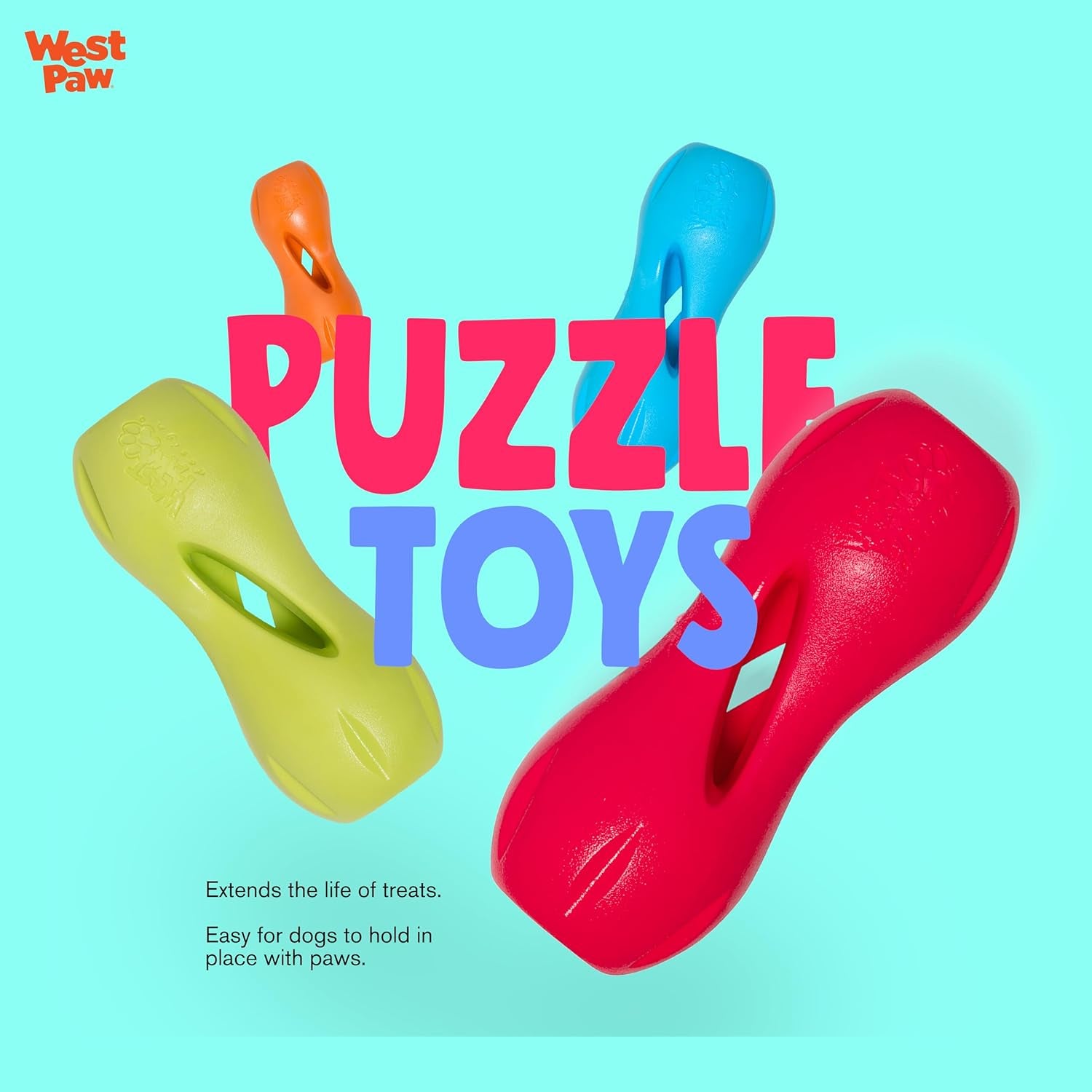 INTERACTIVE TREAT DISPENSING PUZZLE TOY FOR DOGS 