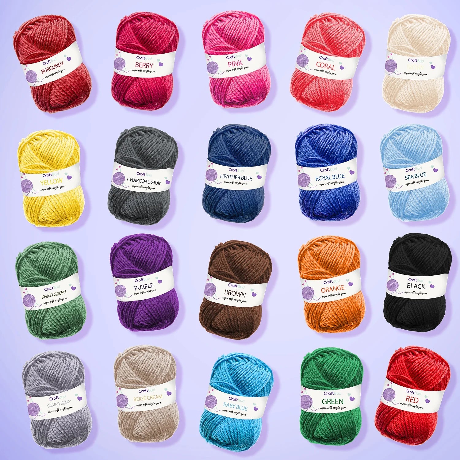 Crochet Kits for Beginners, 1100 Yards for Crochet Yarn Balls and 12 Pcs Crochet Hooks Set , Tote Bag for Travel