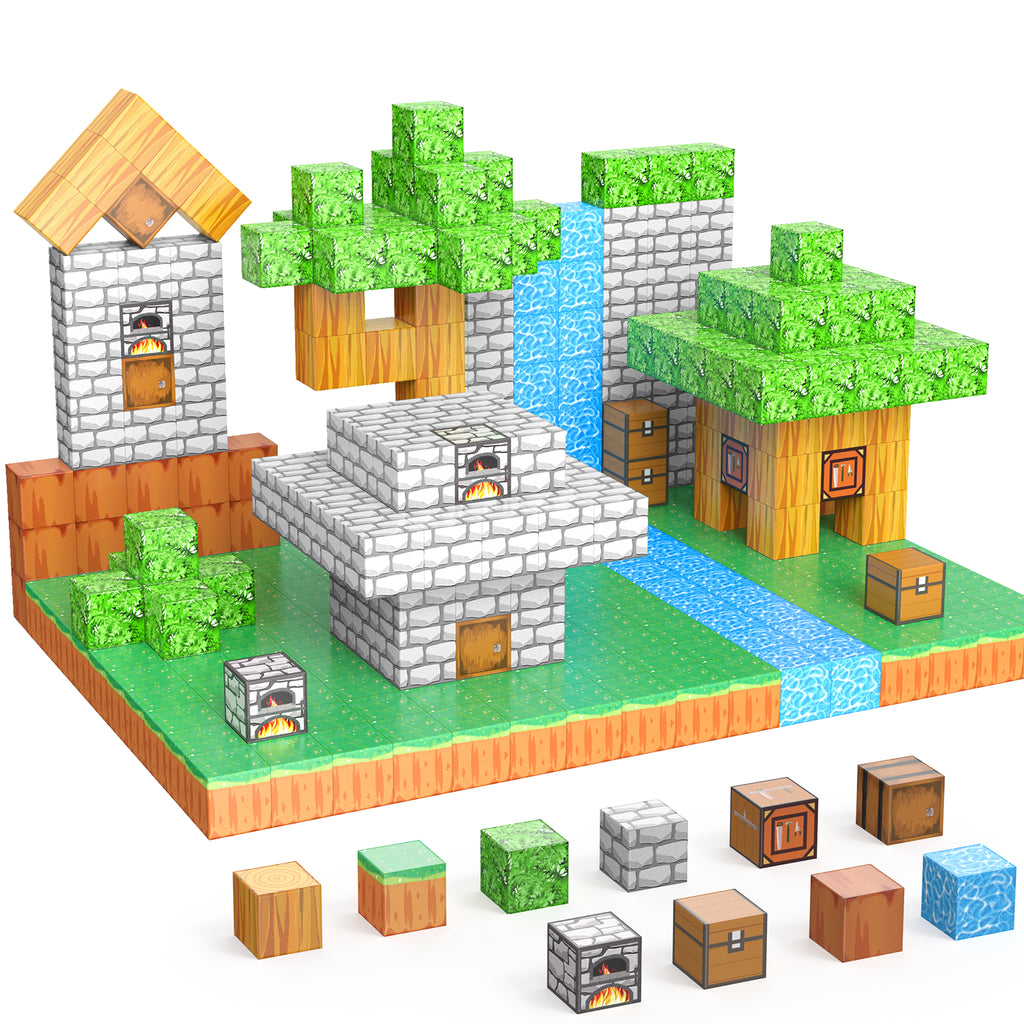 Magnetic Building Blocks - STEM Sensory Toy for Kids Ages 4-13 - Perfect Gift for Creative Play!