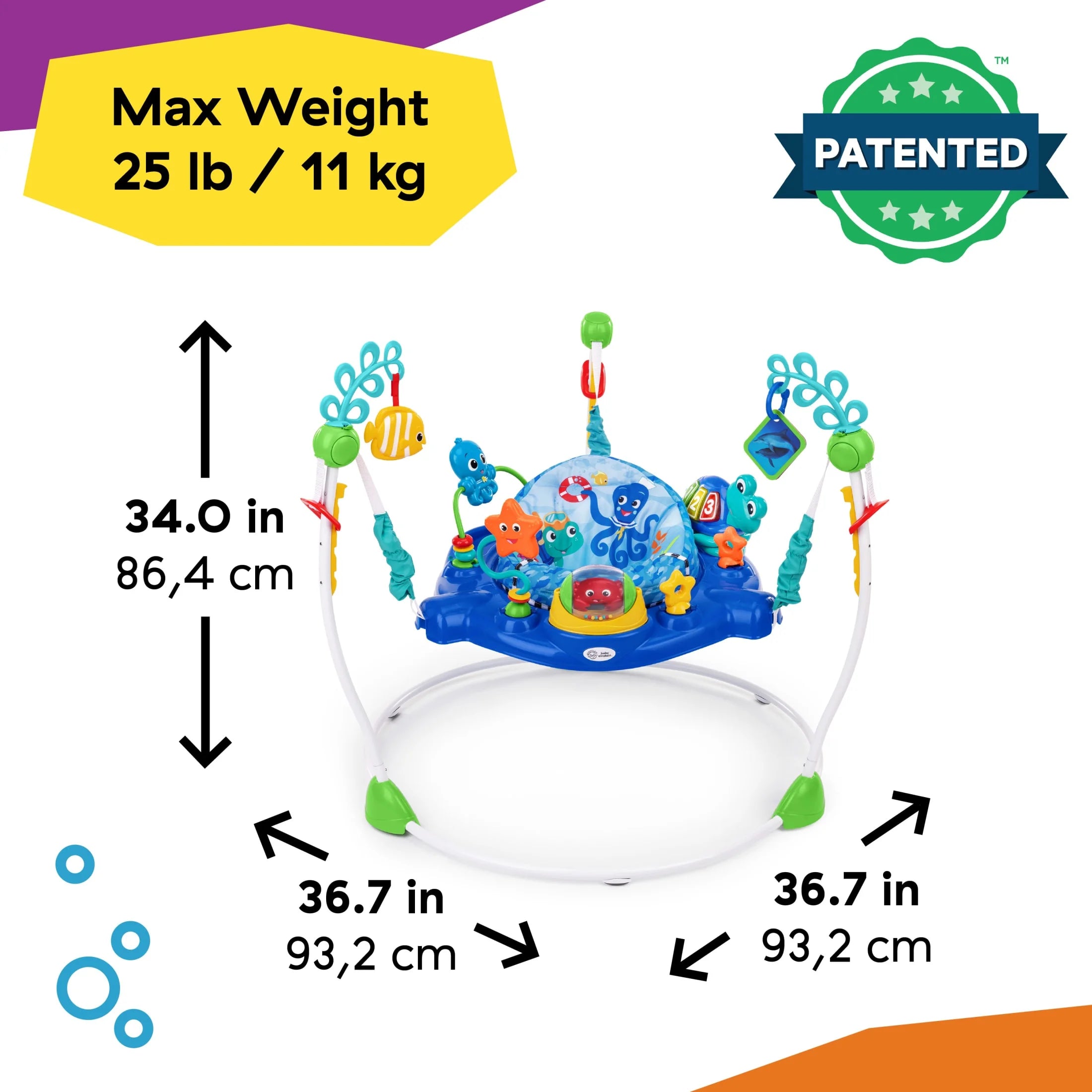 Neptune's Ocean Discovery Jumper - Fun Activity Center for Babies 6 Months+