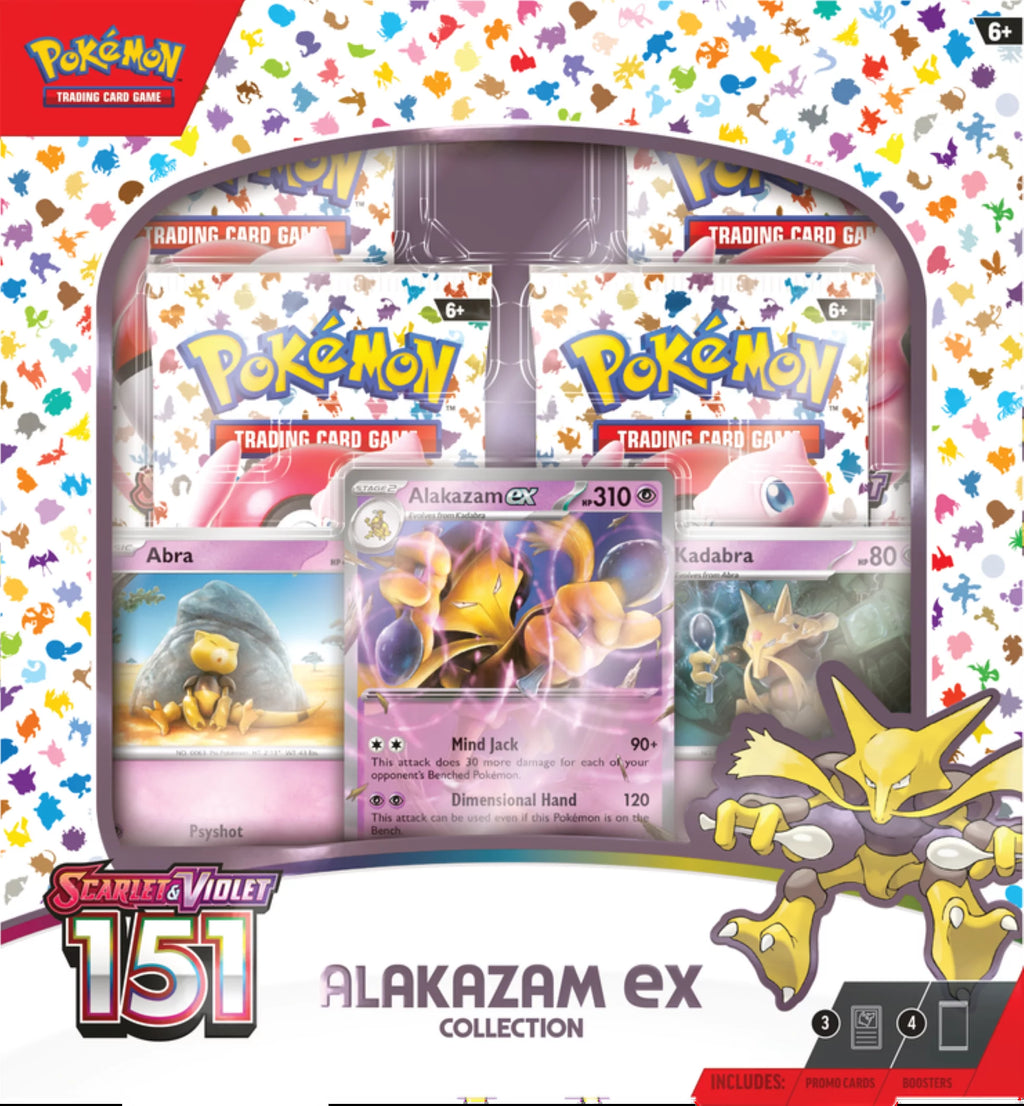 Scarlet & Violet 3.5 151 Collection: Alakazam Ex & 4 Booster Packs - Ultimate  TCG Experience!