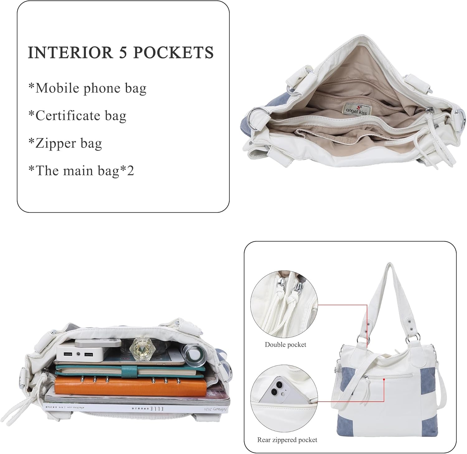 Chic Multi-Color Striped  Hobo Purse - Versatile Crossbody & Shoulder Bag for Women