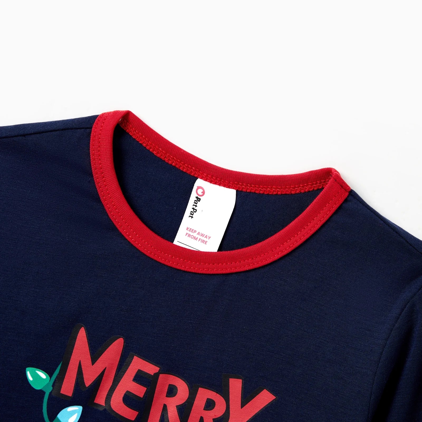 Kids Christmas Pajamas Family Matching Pjs Set Christmas Lights Top and Pant Gift for Girls Boys Sleepwear with Socks, 2-Piece, Size 8-9Y