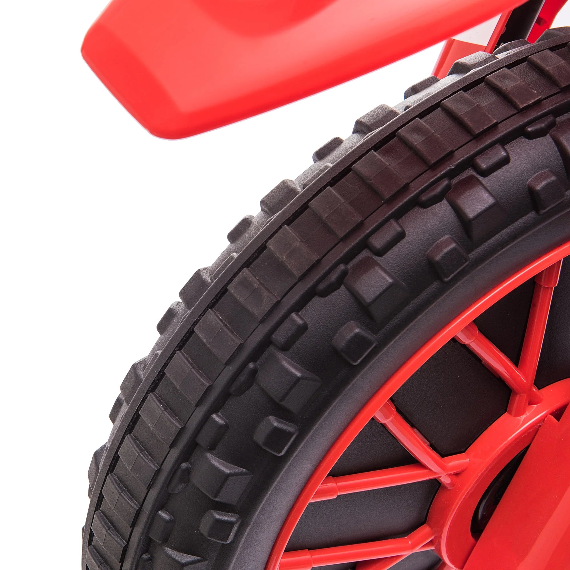 12V Electric Ride-On Dirt Bike for Kids, Off-Road, Red