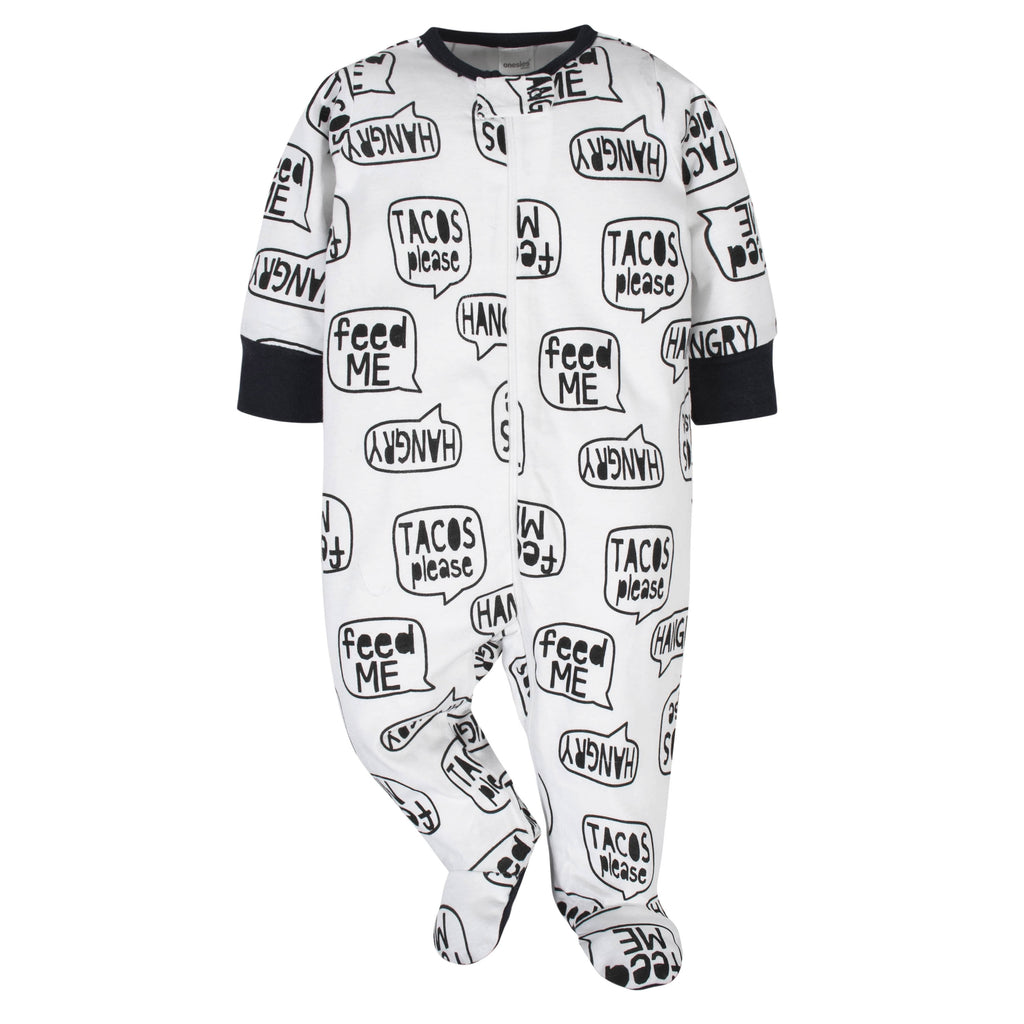 Brand Baby Boy Sleep 'N Plays Footed Pajamas, 4-Pack, Newborn - 6/9M