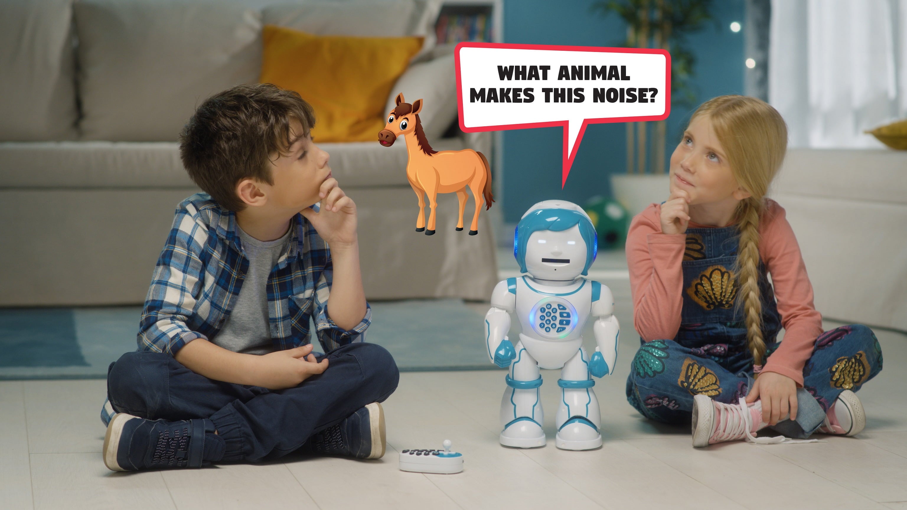 Powerman Kid - Bilingual English/Spanish Educational Robot with Dancing, Singing, and Storytelling Features - STEM Programmable Toy with Quizzes and Disc Shooting Fun for Kids - ROB90EN