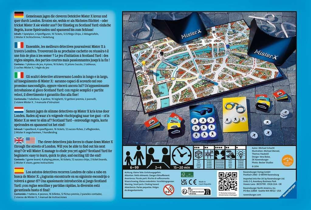 Scotland Yard Junior: A Cooperative Mystery Solving Board Game for Ages 6 and Up