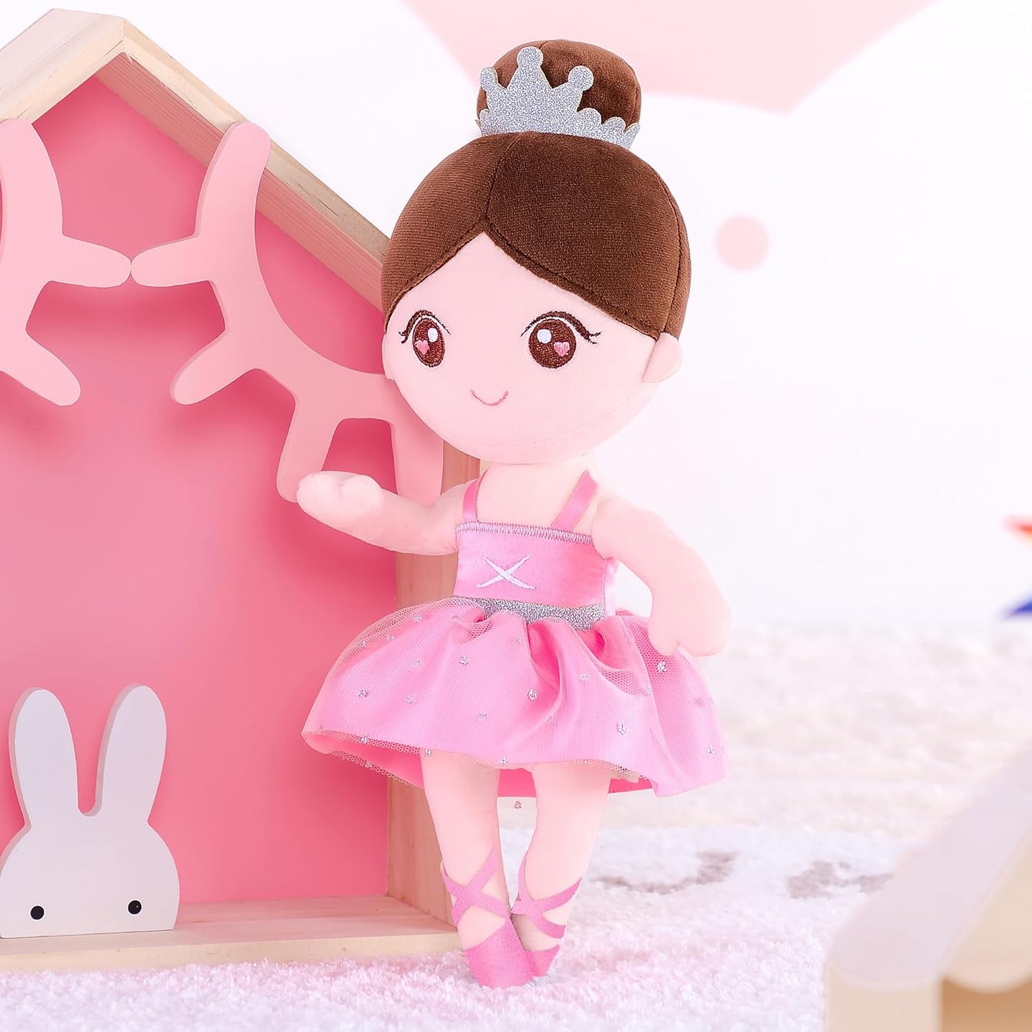 SOFT PLUSH BALLET DOLL: PINK