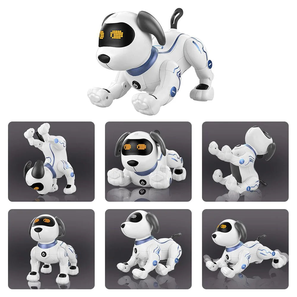 Interactive Voice Control Robo Dogs - Smart Remote Control Toy with 8 Fun Features for Kids