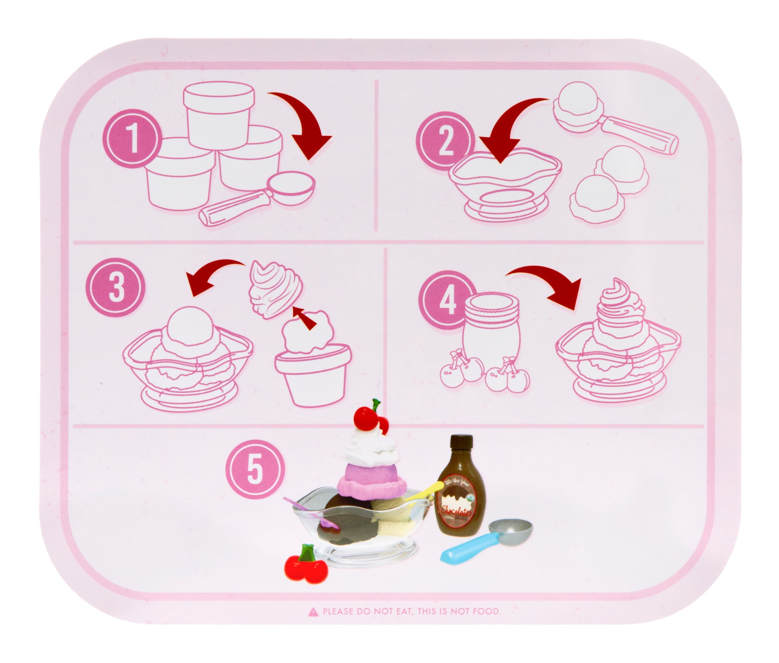 Creative Chefs Ice Cream Play Set with Make-It Mix Play Sand, 20 Accessories, Realistic Pretend Play Experience for Children Ages 3 and Up