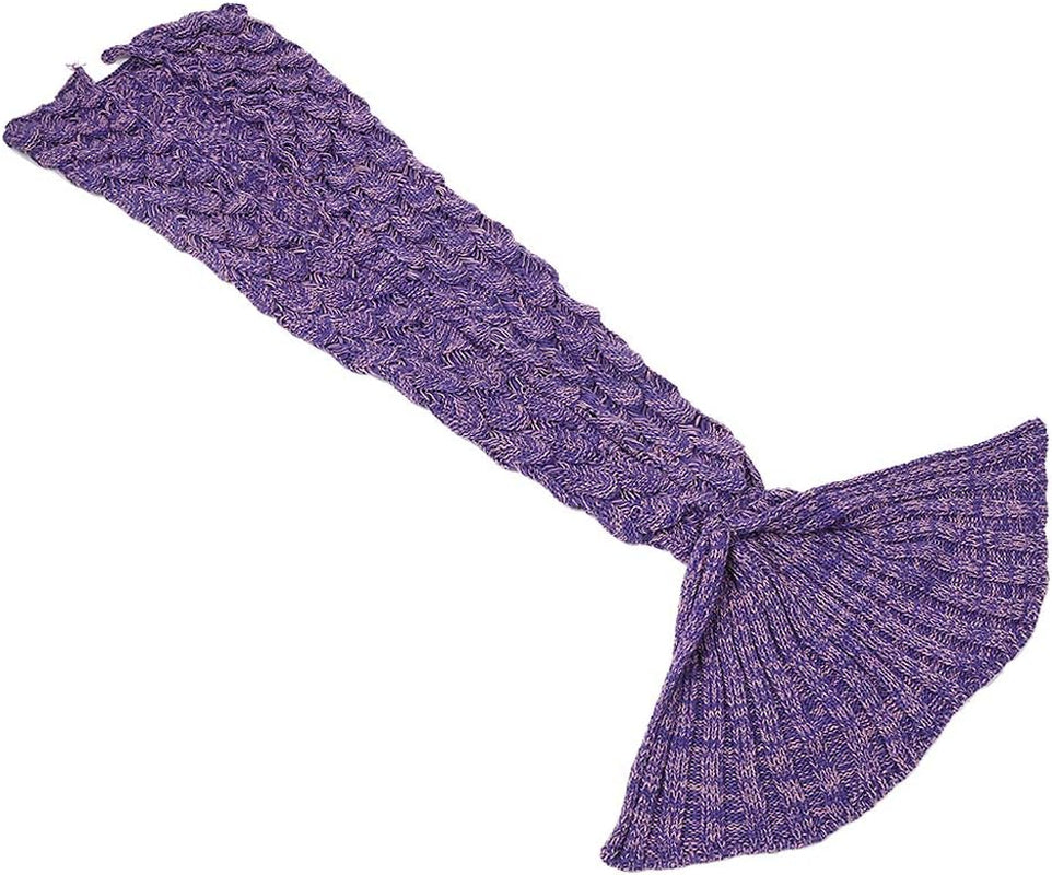 CROCHET MERMAID TAIL BLANKET: SOFT SLEEPING BAG/BLANKET