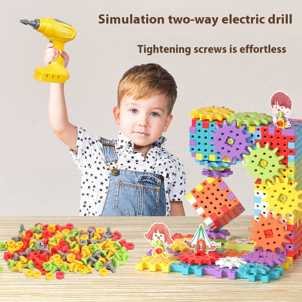 Puzzle Variety Electric Building Blocks Large Particle DIY
