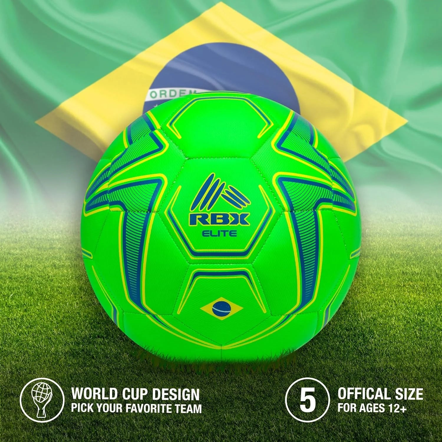 Size 5 Soccer Ball - Perfect for World Cup Fans & Youth Players!