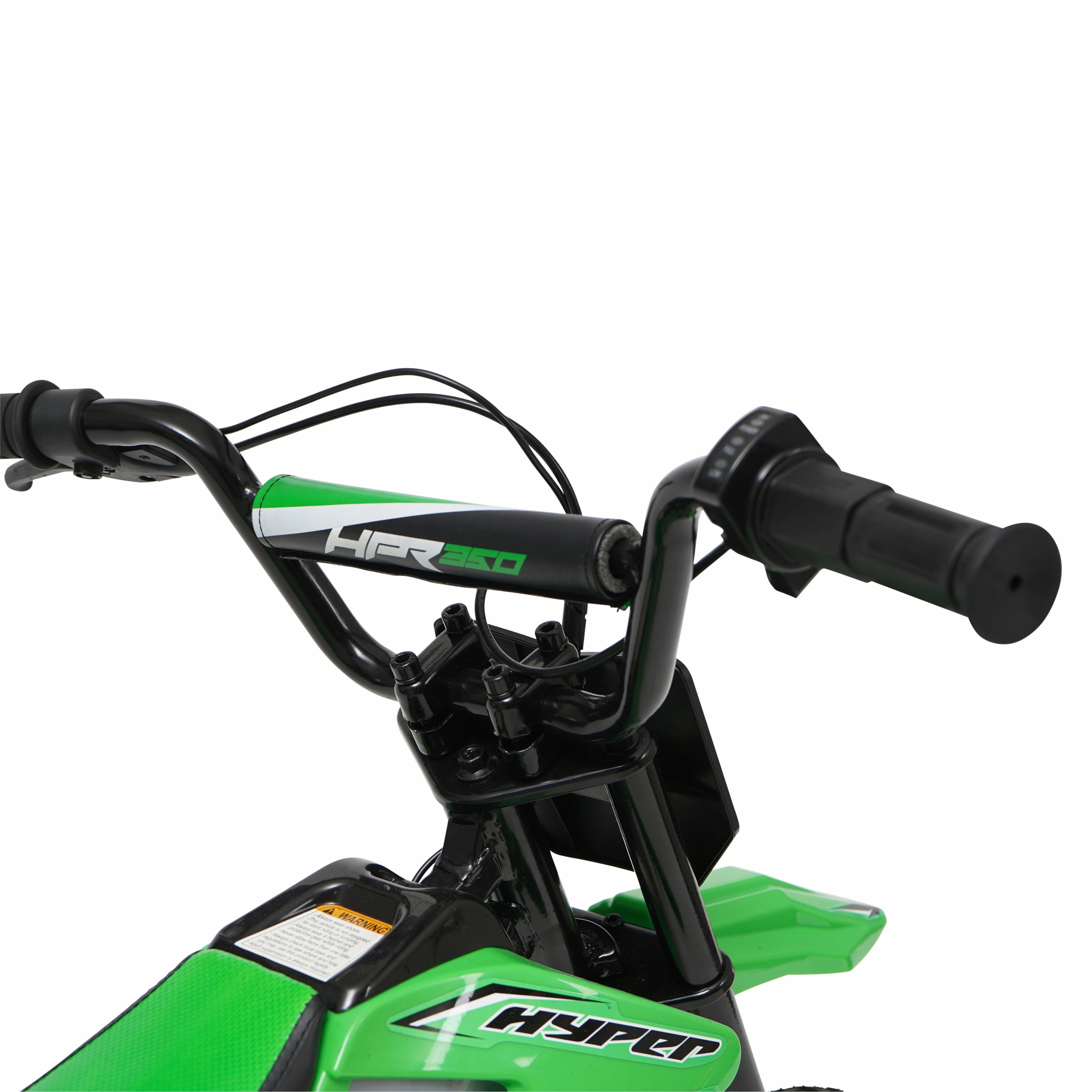 HPR 350 Green 24V Electric Dirt Bike for Kids - Thrilling Outdoor Adventure!