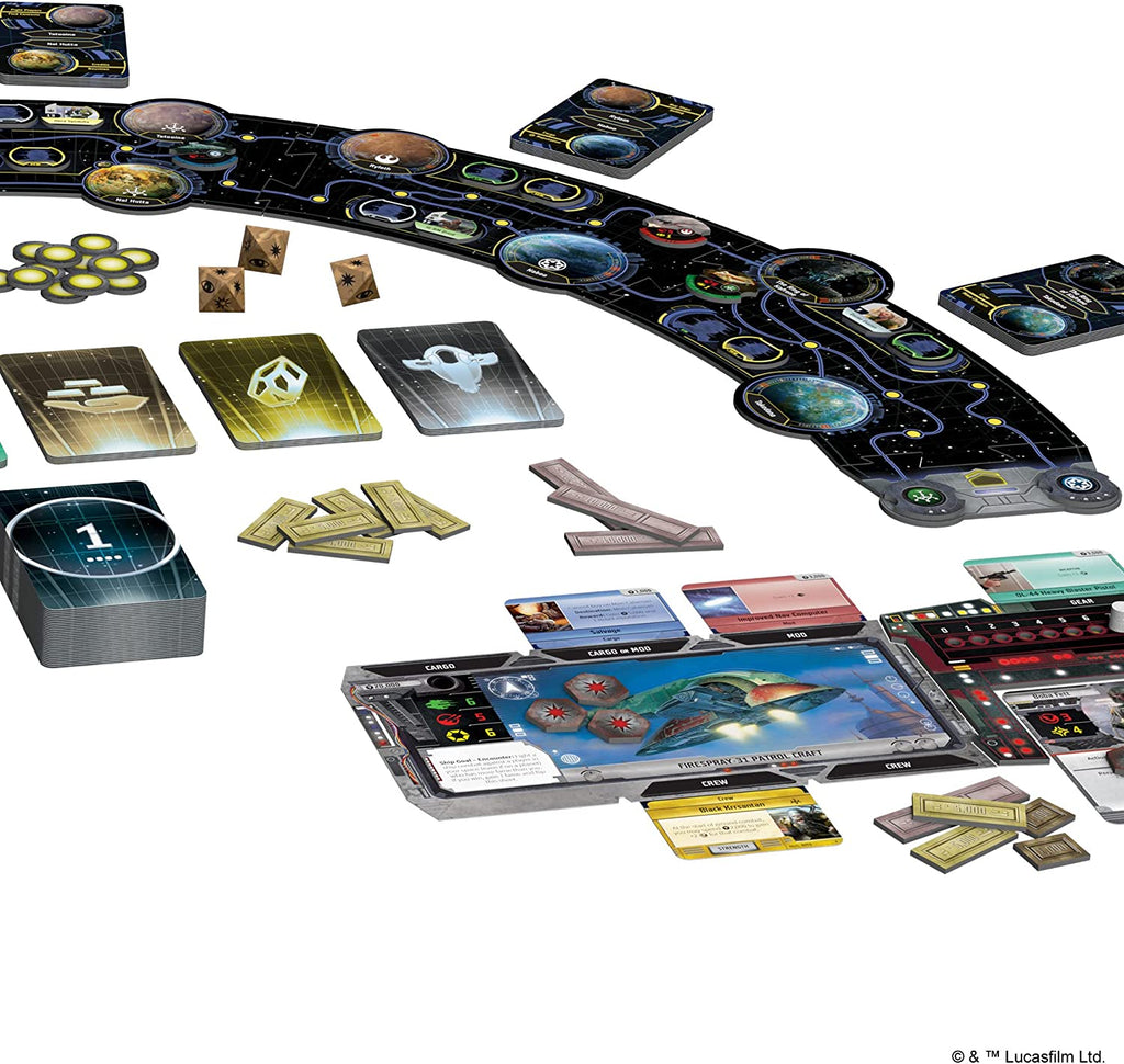 Star Wars: Outer Rim Strategy Board Game - Engaging Family Adventure for Ages 14+, 1-4 Players, 3-4 Hour Playtime
