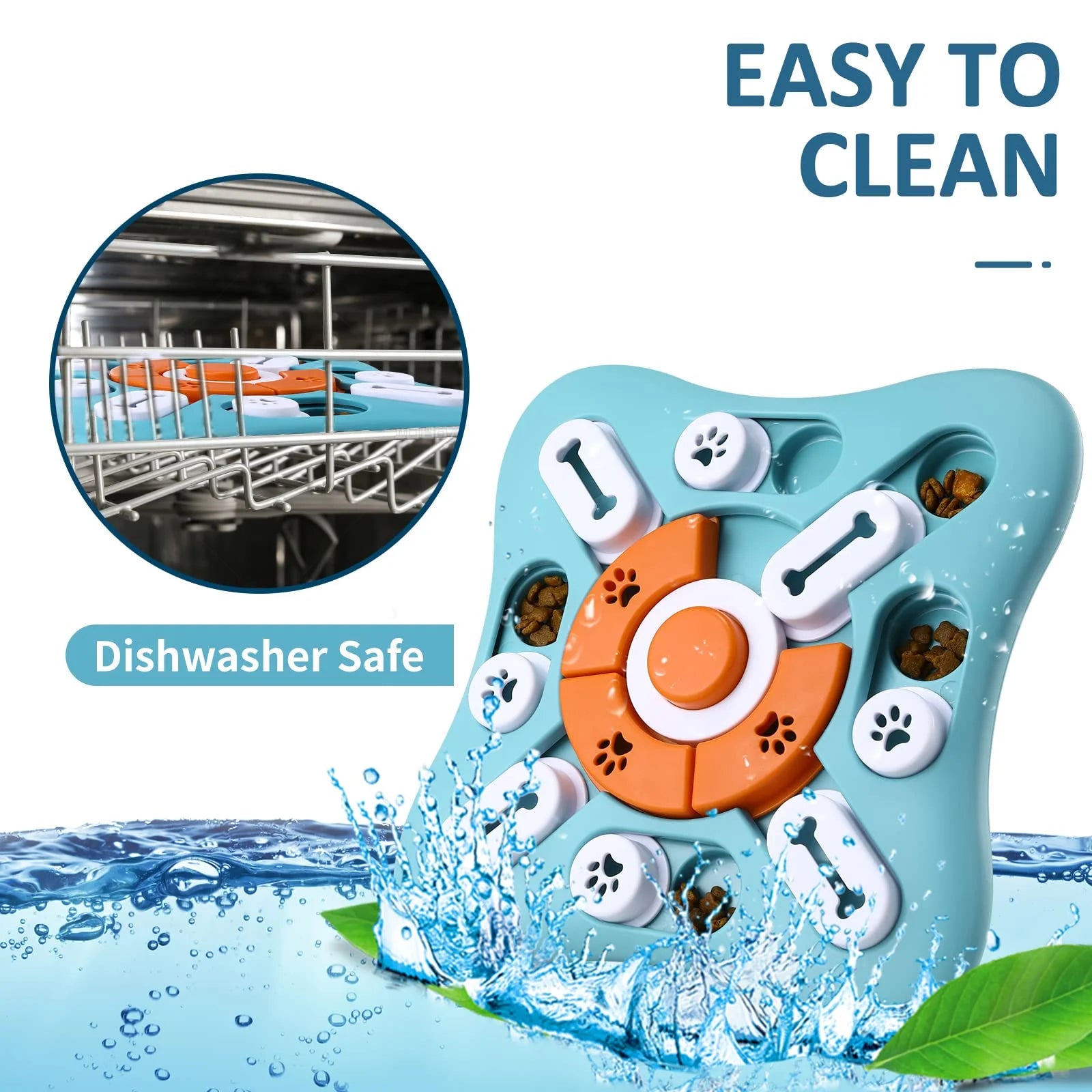 Interactive Dog Puzzle Toys - Treat Dispensing IQ Training & Brain Stimulation for Dogs and Cats - Perfect Gift for Puppies!