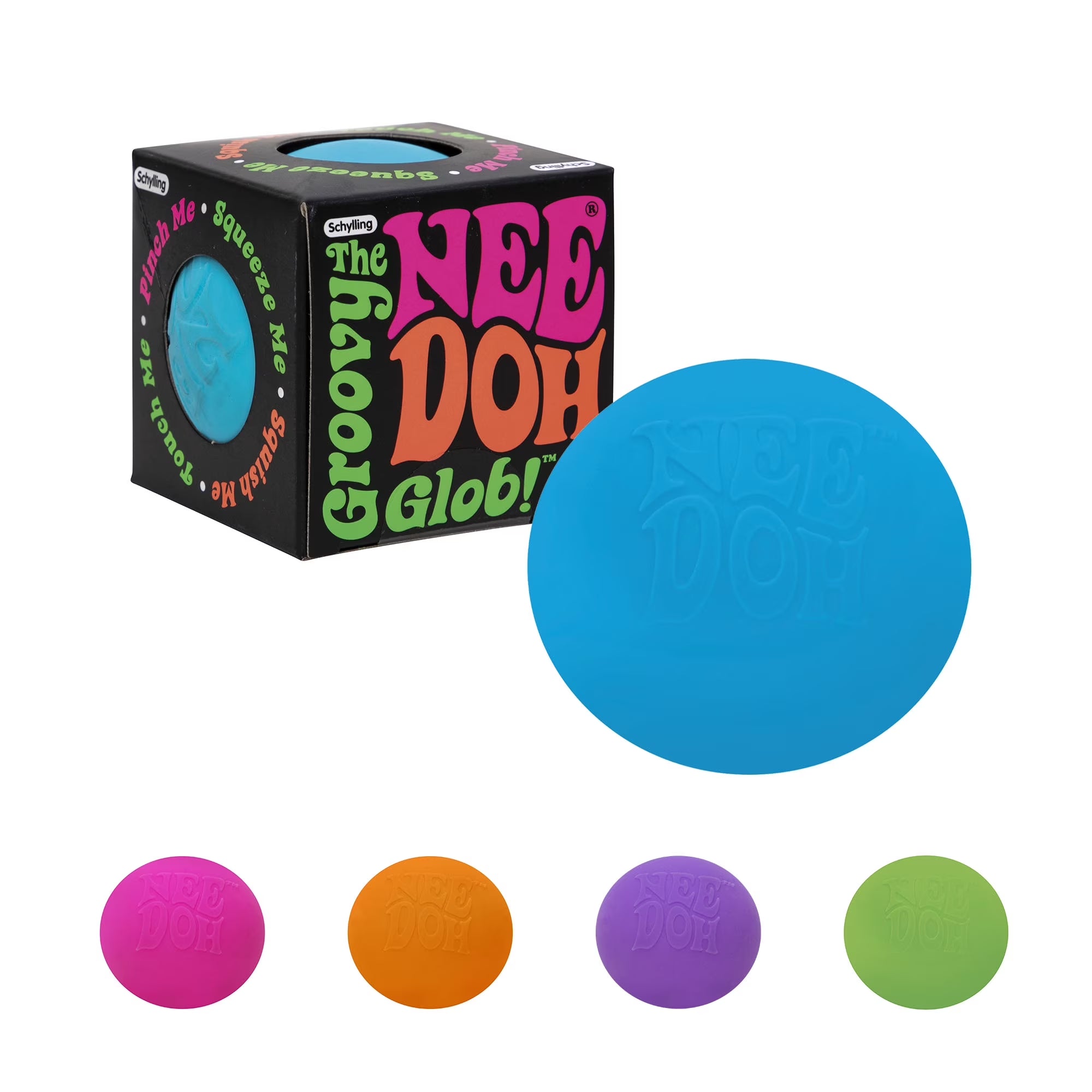 Nee Doh Groovy Glob Squeeze Novelty Toy, Colors Vary, Children Ages 3+