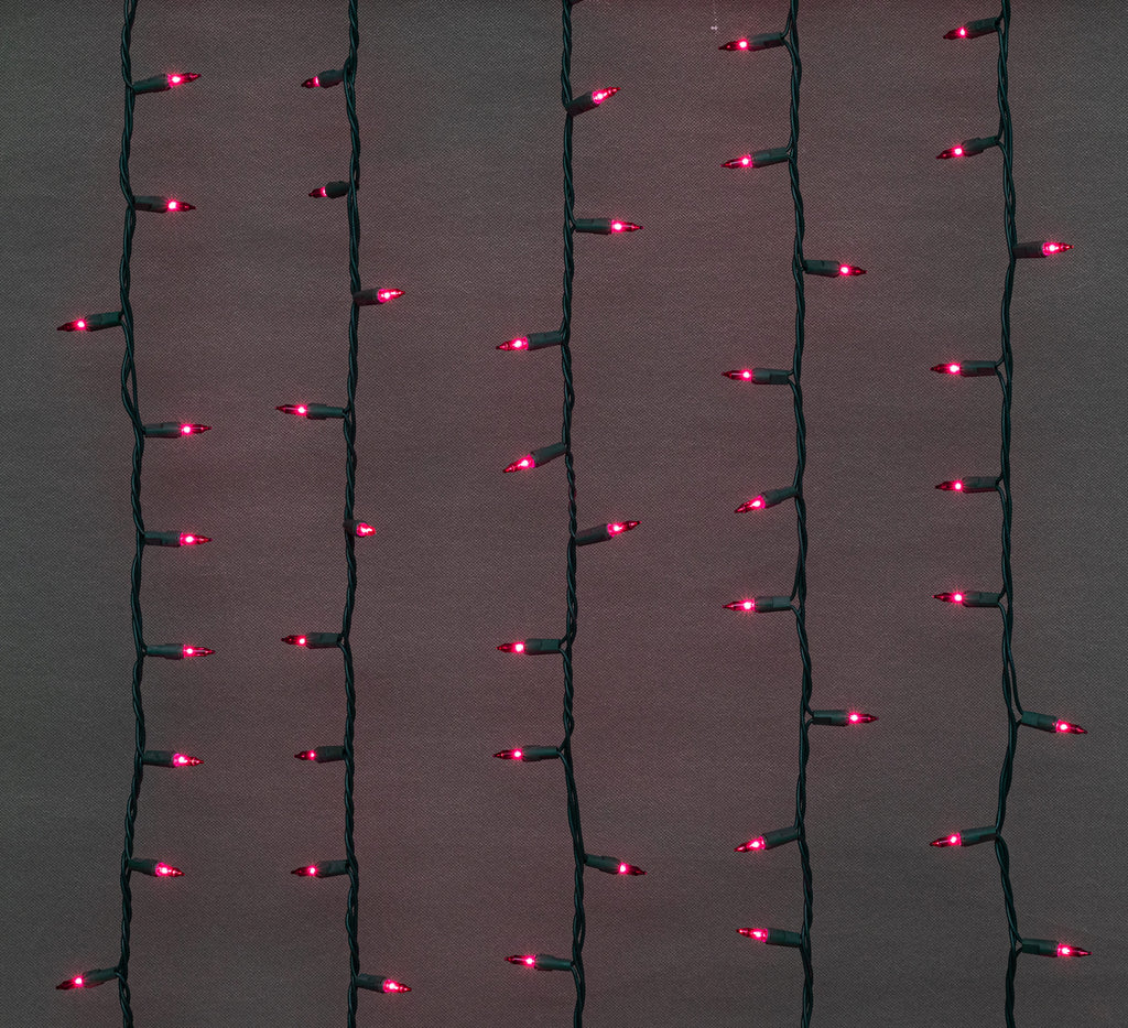 100 Count Mini String Christmas Lights, Red - 22 Feet Indoor/Outdoor Christmas Tree Lights with Green Wire