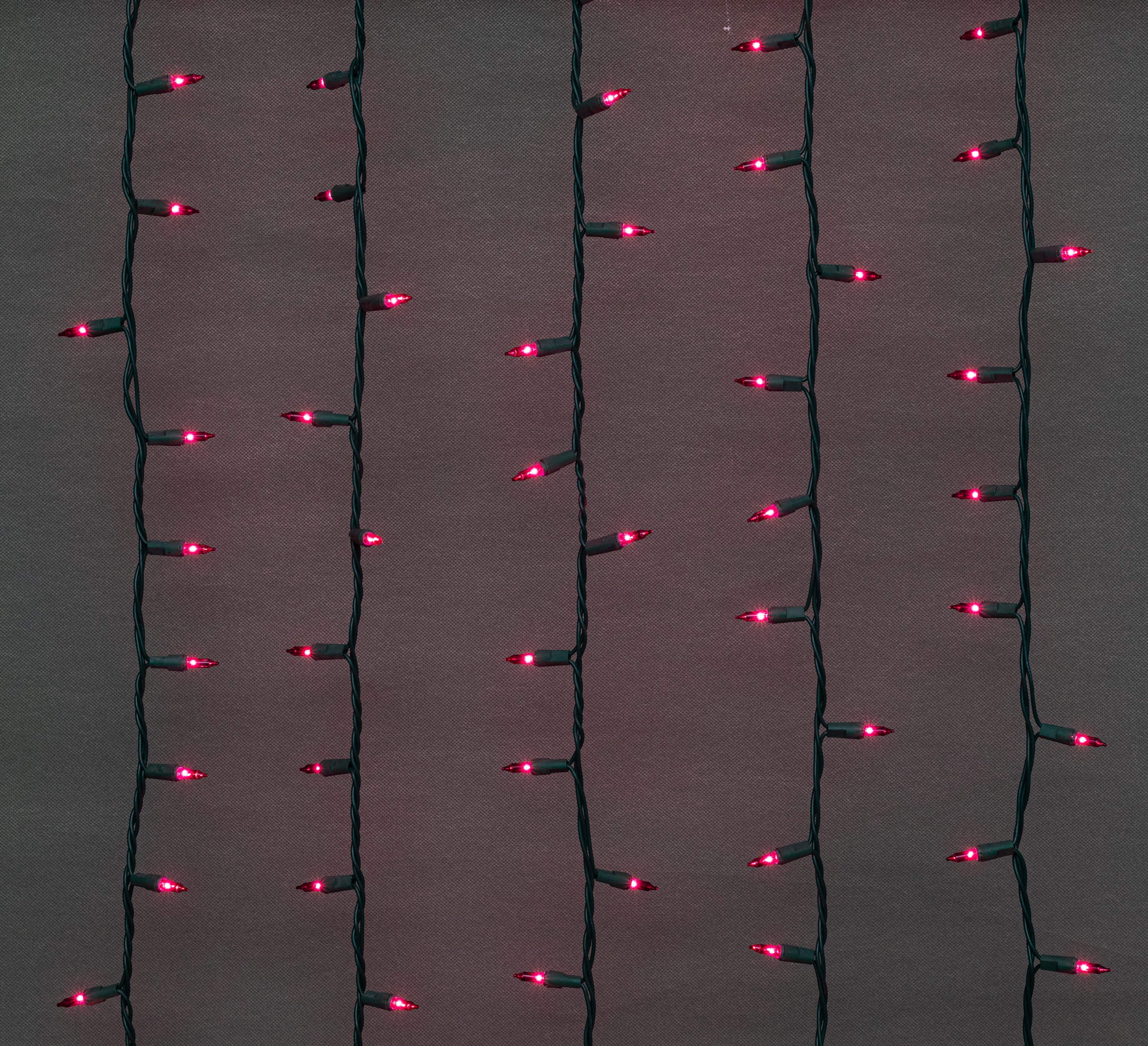 100 Count Mini String Christmas Lights, Red - 22 Feet Indoor/Outdoor Christmas Tree Lights with Green Wire