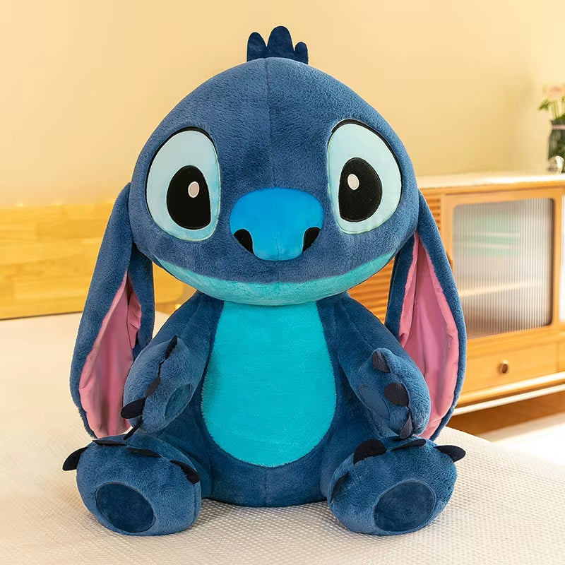 32Cm Kawaii Lilo Stitch Soft Plush Toy Doll Blue Color Stuffed Figure Plushie Children Gifts