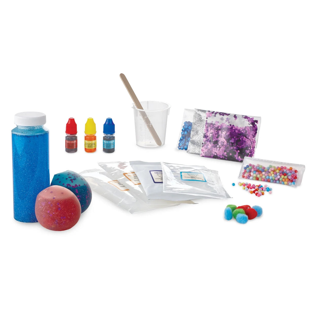 Science Academy Squishy Ball Lab: Create 3 Stress-Relief Toys with Our 35-Piece Set - Engaging Experiments for Kids and Teens, Ideal Educational Gift