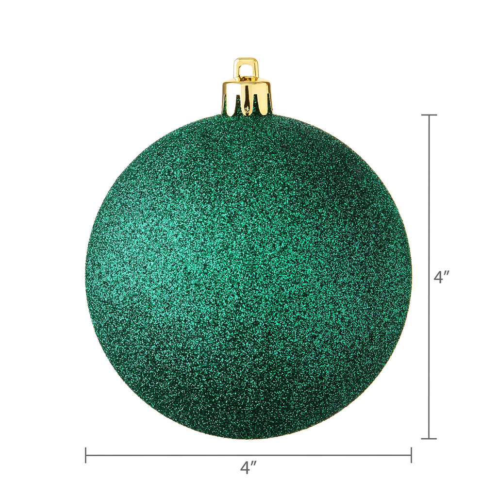 8-Count Red and Green Shatterproof Christmas Ornaments, 3.94 In, by