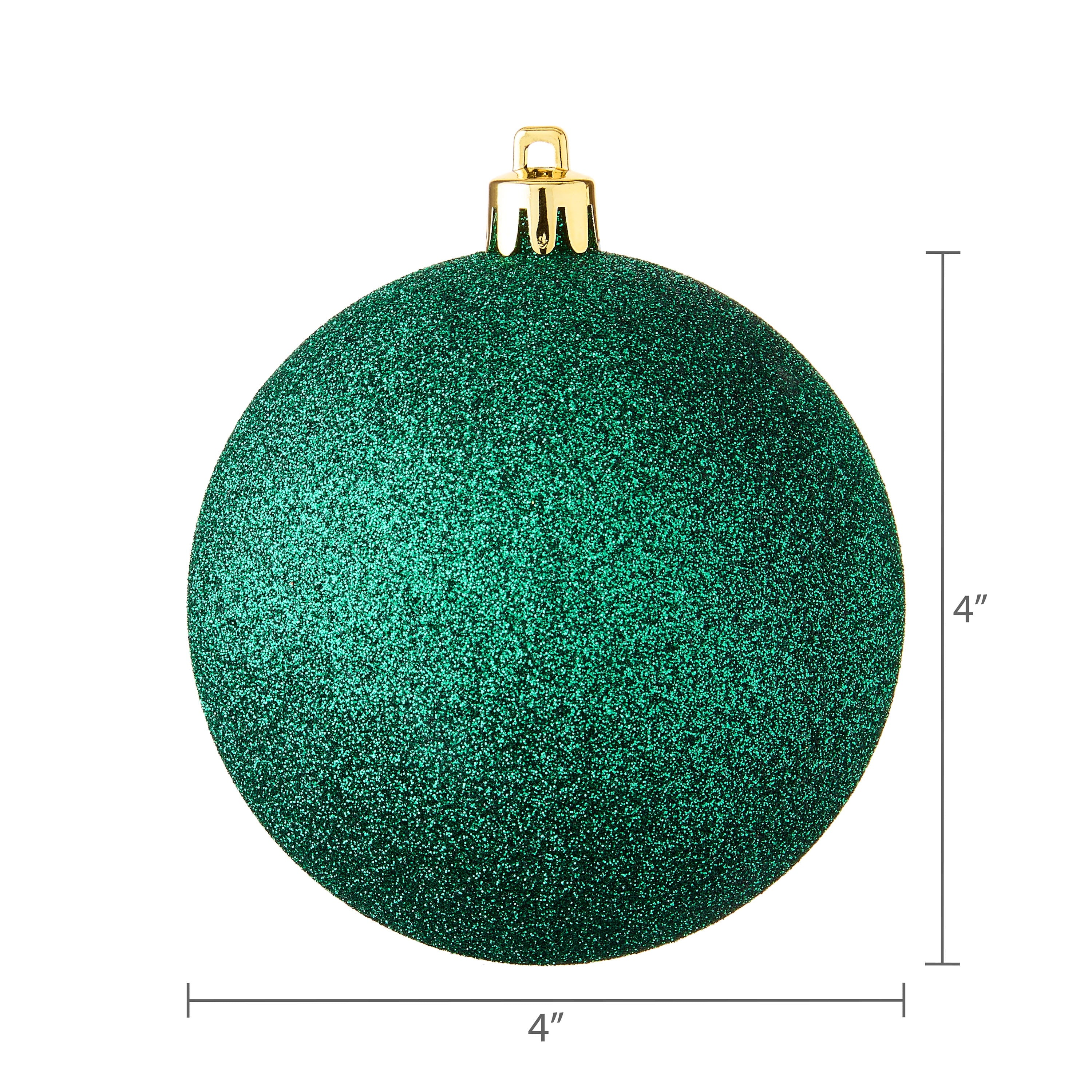 8-Count Red and Green Shatterproof Christmas Ornaments, 3.94 In, by