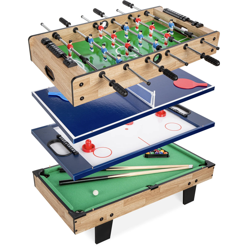 4-in-1 Multi Game Table for Kids - Pool, Air Hockey, Foosball & More!