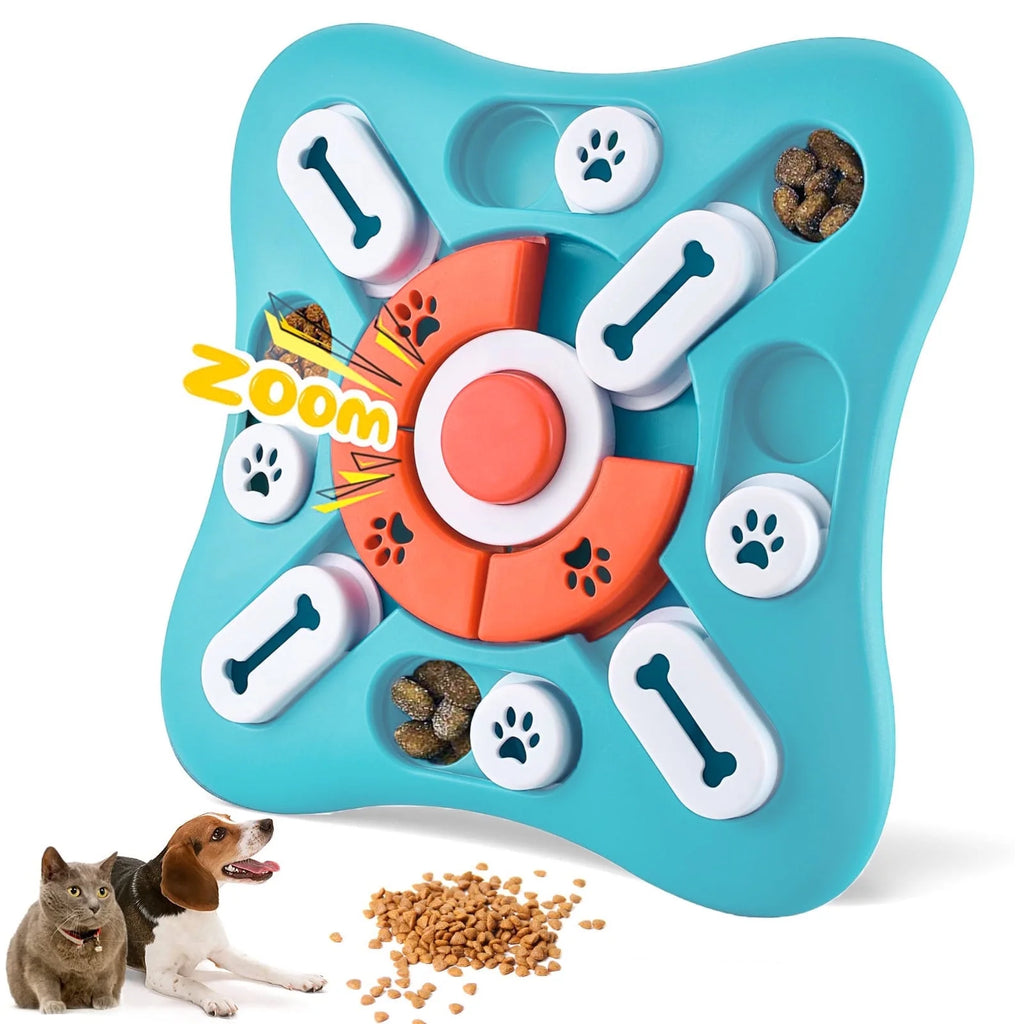 Interactive Dog Puzzle Toys - Treat Dispensing IQ Training & Brain Stimulation for Dogs and Cats - Perfect Gift for Puppies!