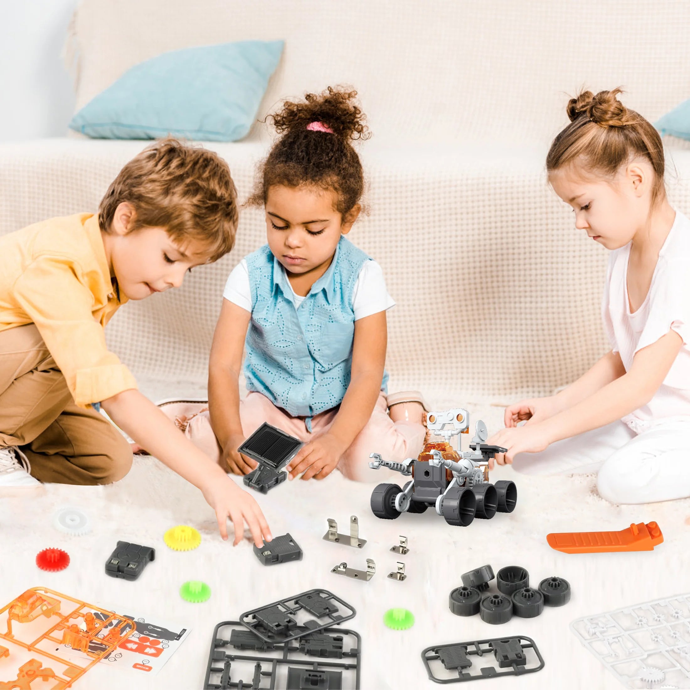 4-In-1 Solar Robot STEM Kits - Exciting DIY Space Projects for Kids Ages 8-16, Perfect Birthday Gift for Boys and Girls!