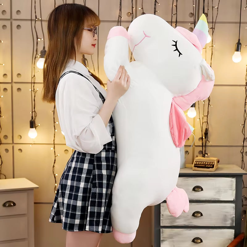 25Cmkawaii Giant Unicorn Plush Toy Soft Stuffed Unicorn Soft Dolls Animal Horse Toys for Children Girl Pillow Birthday Gifts