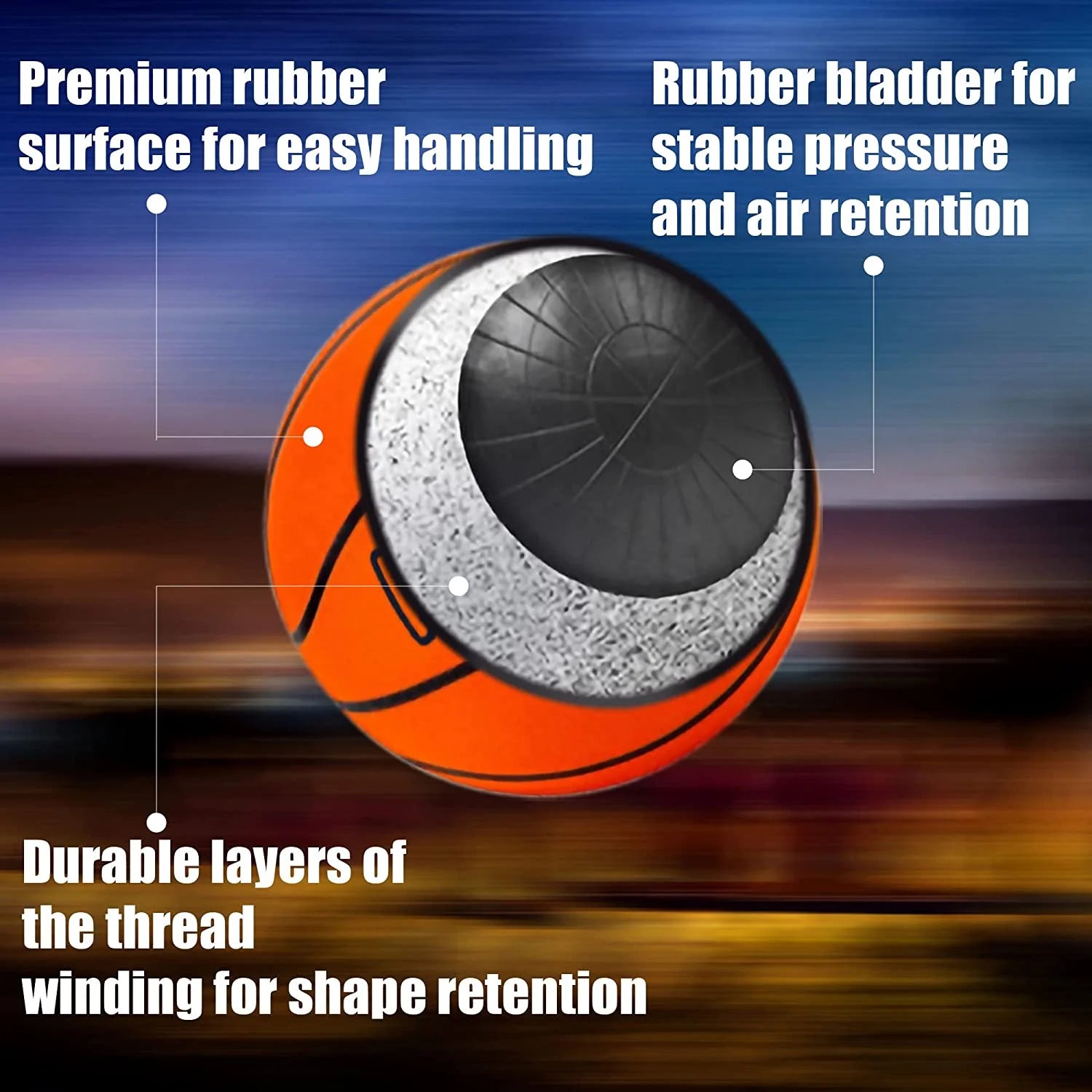 Illuminate Your Game:  Glow in the Dark LED Basketball - Perfect Gift for Teens and Kids!