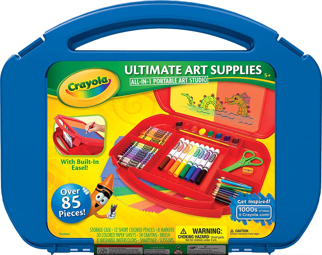 Premium Art Set with Easel for Children, 85-Piece Collection, Ideal Gift for Ages 4-7 [Amazon Exclusive]