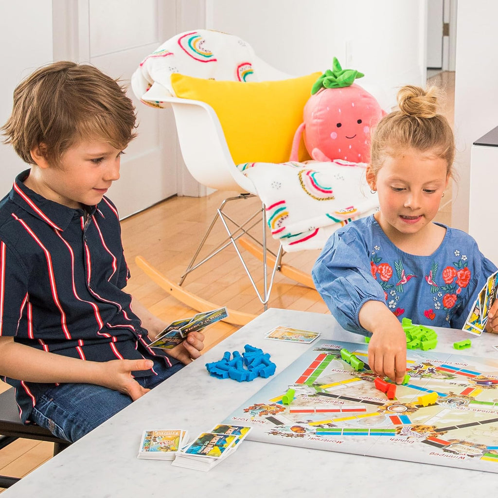 Ticket to Ride: First Journey - Engaging Board Game for Young Explorers, Family-Friendly Train Strategy Game for Ages 6+, 2-4 Players, 15-30 Minutes Playtime