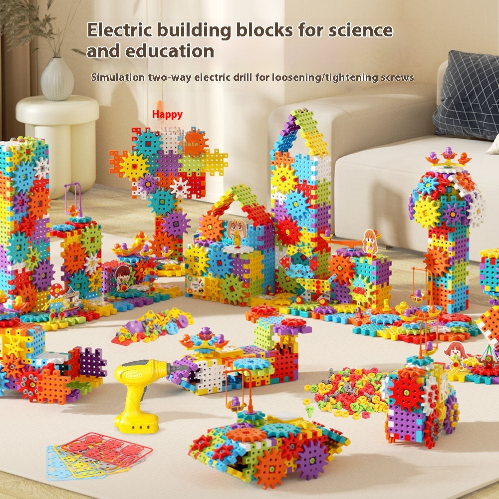 Puzzle Variety Electric Building Blocks Large Particle DIY