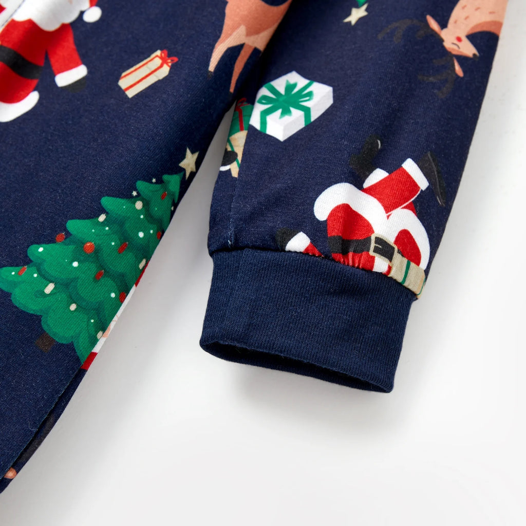 Baby Christmas Pajamas One Piece Romper Baby Christmas Gifts with Socks Family Matching Pajamas Holiday Pjs Baby Girl Clothes Newborn Boy Clothes 12-18 Months