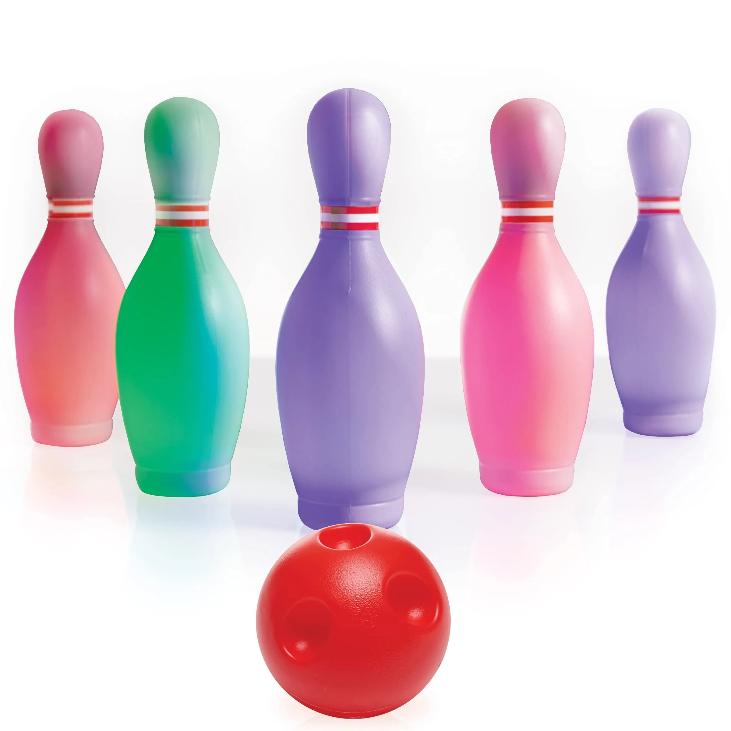 Glow-in-the-Dark Bowling Game Set - Fun 6-Pin Bowling Experience for Kids 3+ - Colorful 6-Piece Set