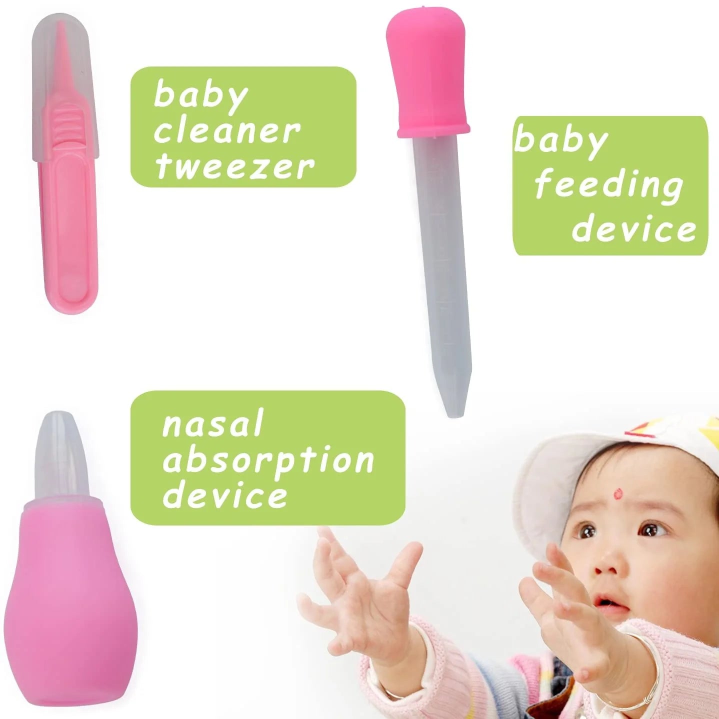 10-Piece Portable Newborn Baby Health Care and Grooming Kit - Essential Tools for New Parents