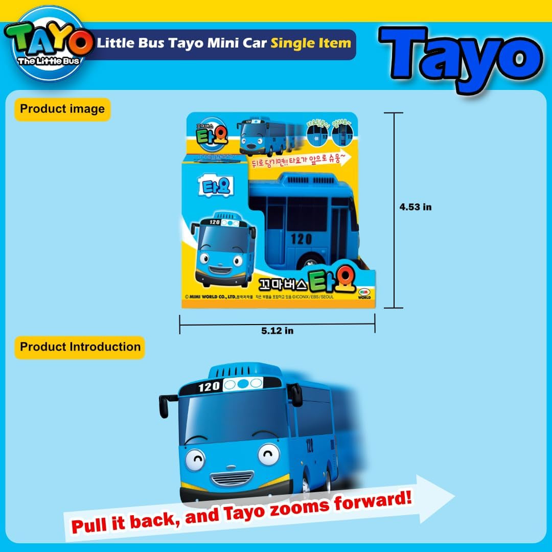 Tayo the Little Bus Action Figure - Perfect Christmas & Birthday Gift for Kids!