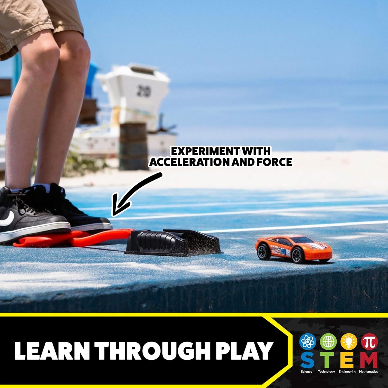 Stomp Racers Air-Powered Race Cars - Exciting Outdoor Toy Car Launcher for Kids - Perfect Gift for Boys, Girls & Toddlers!