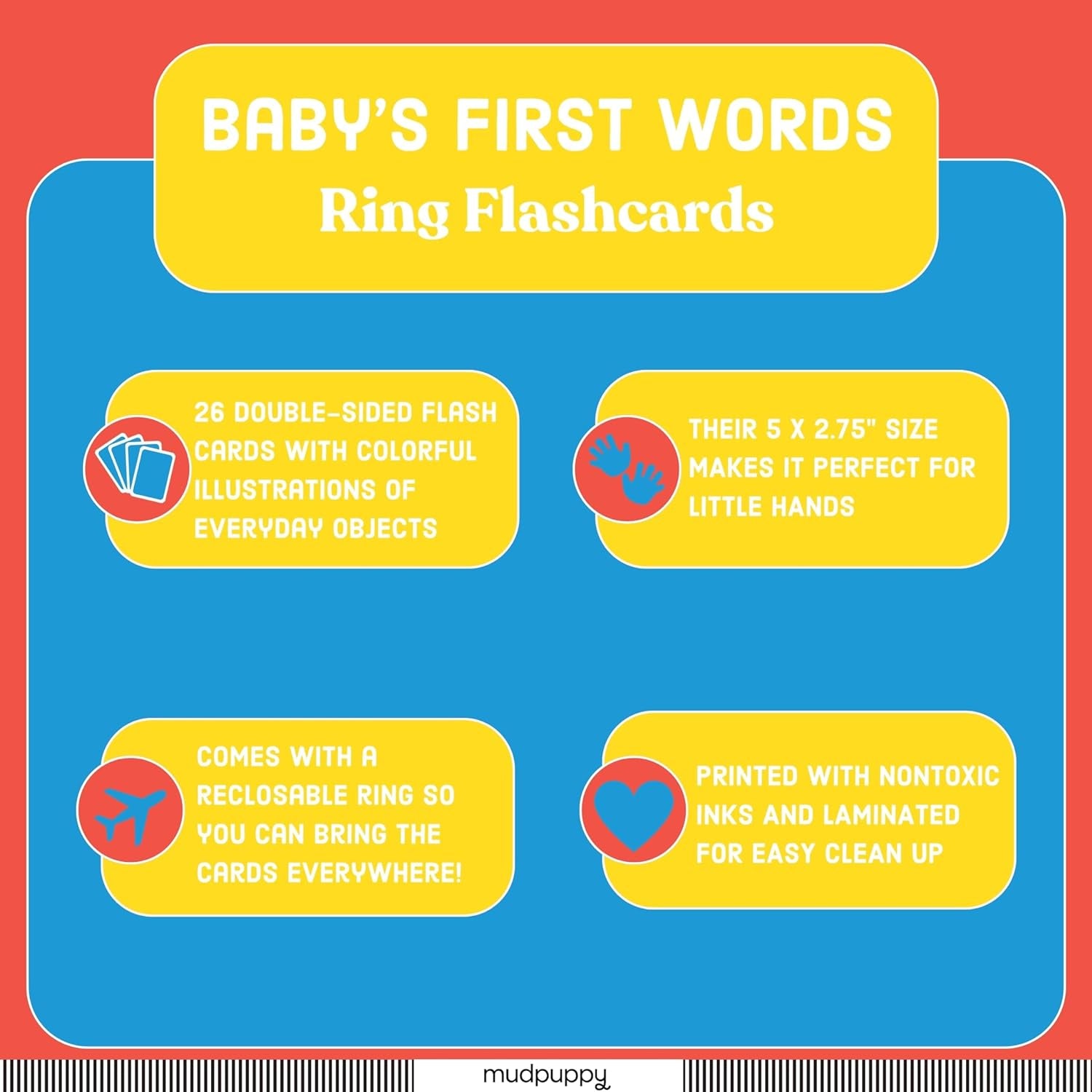 Baby's First Words Flashcard Ring