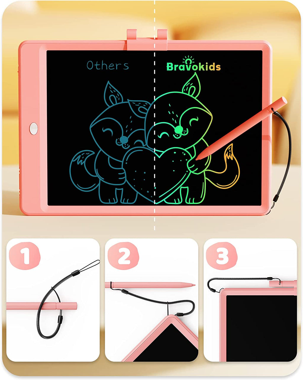 10-INCH LCD WRITING TABLET: AGES 3-8, DRAWING PAD AND DOODLE BOARD