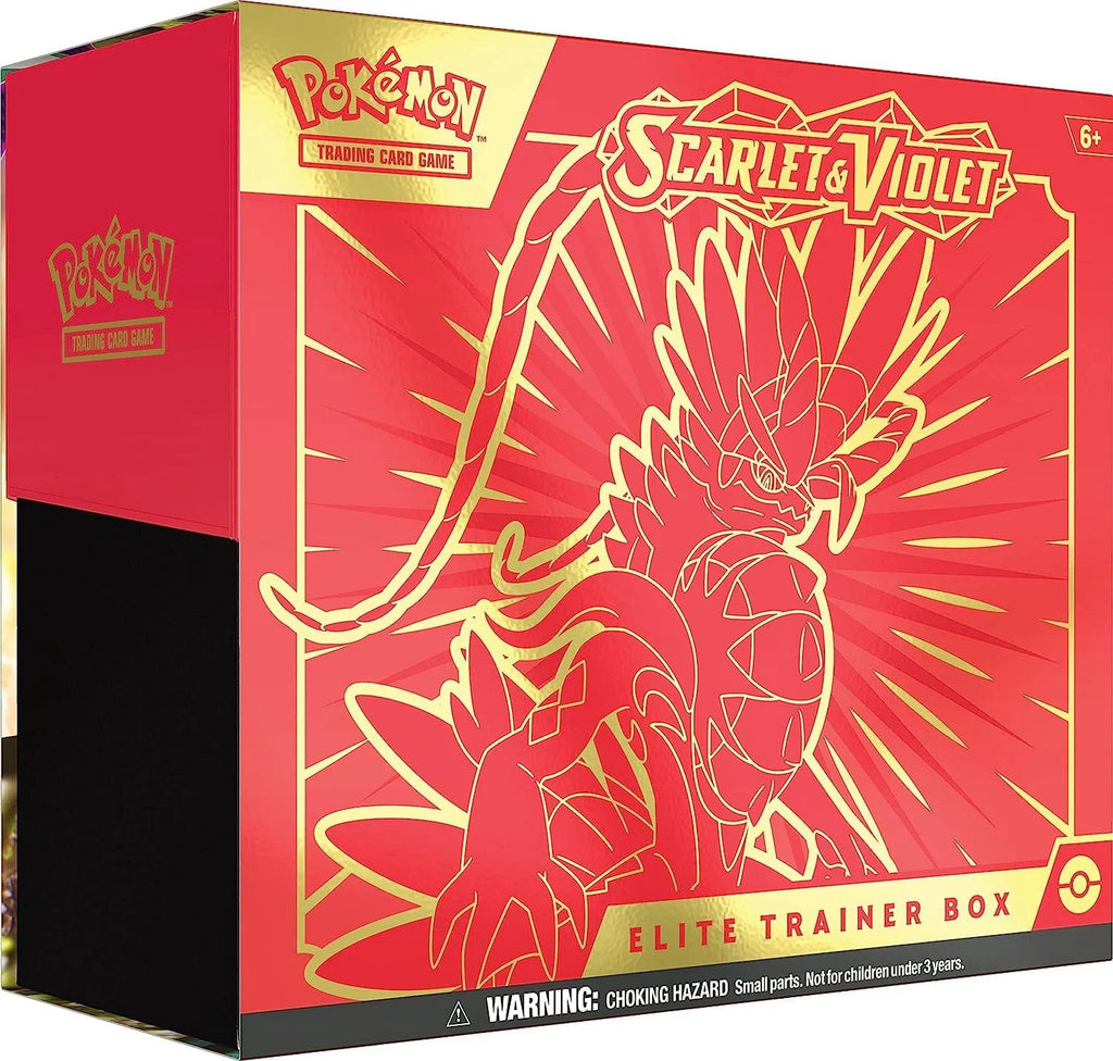 Trading Card Game: Scarlet & Violet Elite Trainer Box - Fun & Easy Gameplay in Red or Purple!